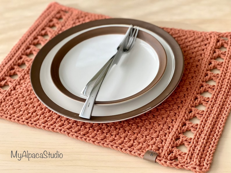 Crochet PATTERN Rectangle Placemats Instant Download PDF Etsy
