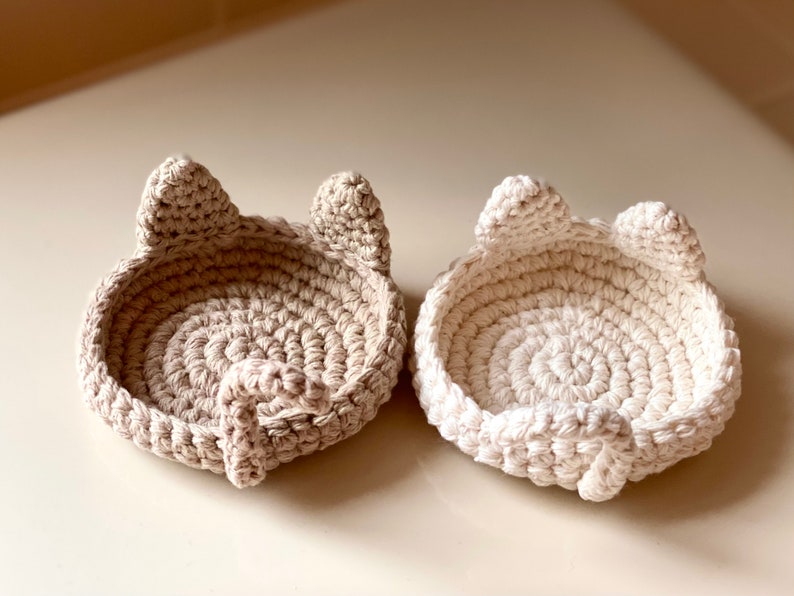 Crochet PATTERN Cat Ring Dish Kitty Trinket Dish Cat Home Etsy