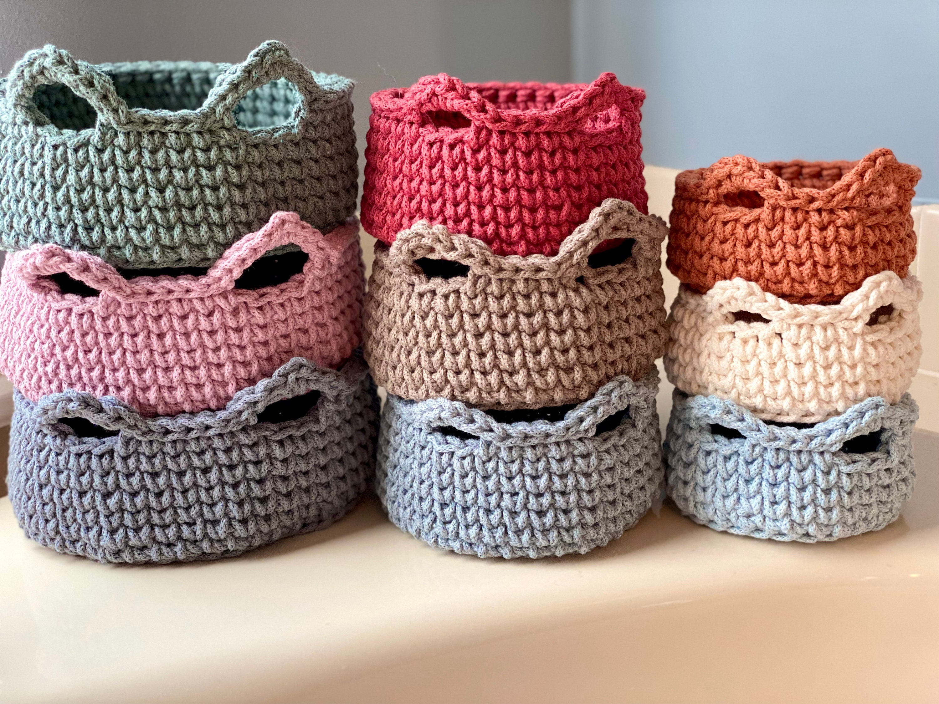 Crochet PATTERN Cat Basket Set Instant Download PDF Etsy