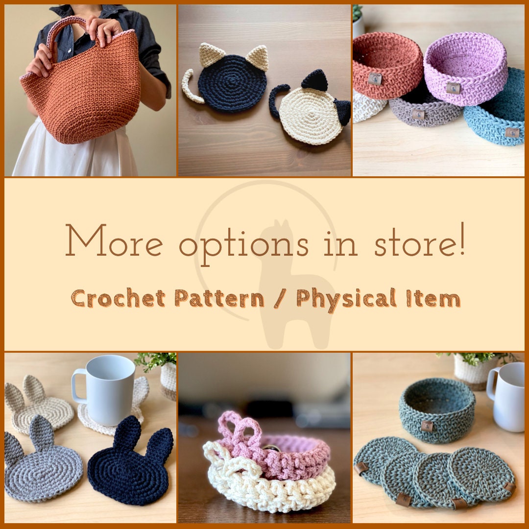 Crochet PATTERN Cat Basket Set Instant Download PDF Etsy