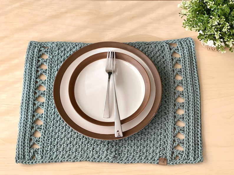 Crochet PATTERN Rectangle Placemats Instant Download PDF Etsy