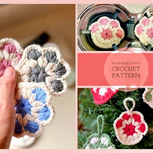 Crochet PATTERN: Cat Paw Print | Instant Download PDF| 30 min Easy Crochet Pattern| Turn it into cotton rounds, car coasters or ornaments!