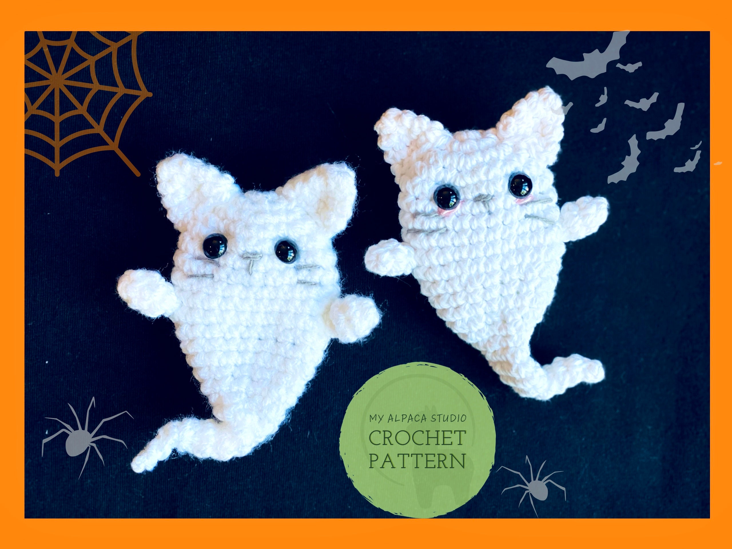 Crochet PATTERN: Cat Pocket Doll Amigurumi Halloween Spooky - Etsy