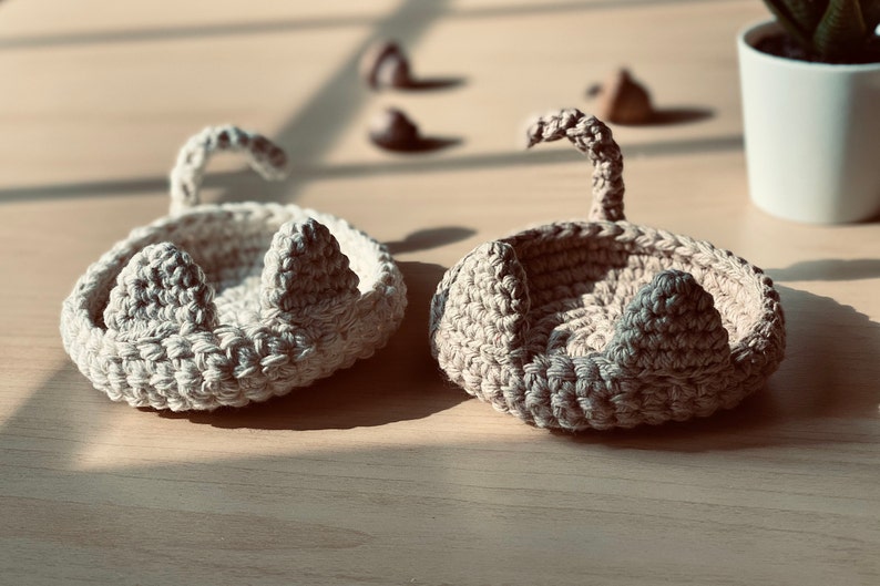 Cat Ring Dish 100 Cotton HandCrocheted Trinket Dish Etsy