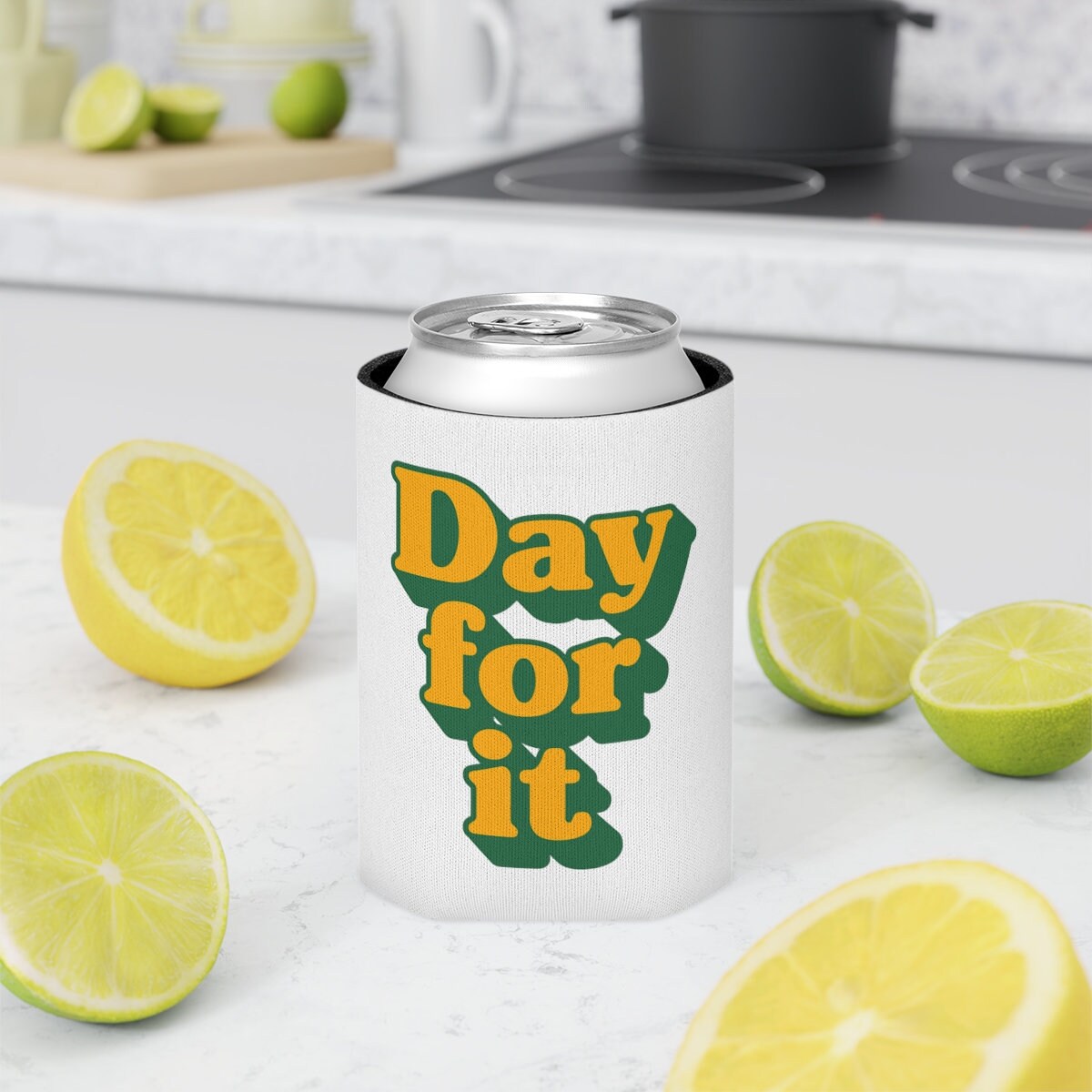 Day for It Aussie Slang Stubby Holder Funny Australian Stubbie Cooler