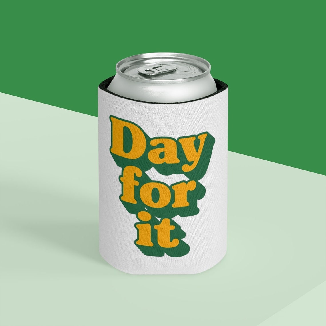 Day for It Aussie Slang Stubby Holder Funny Australian Stubbie Cooler