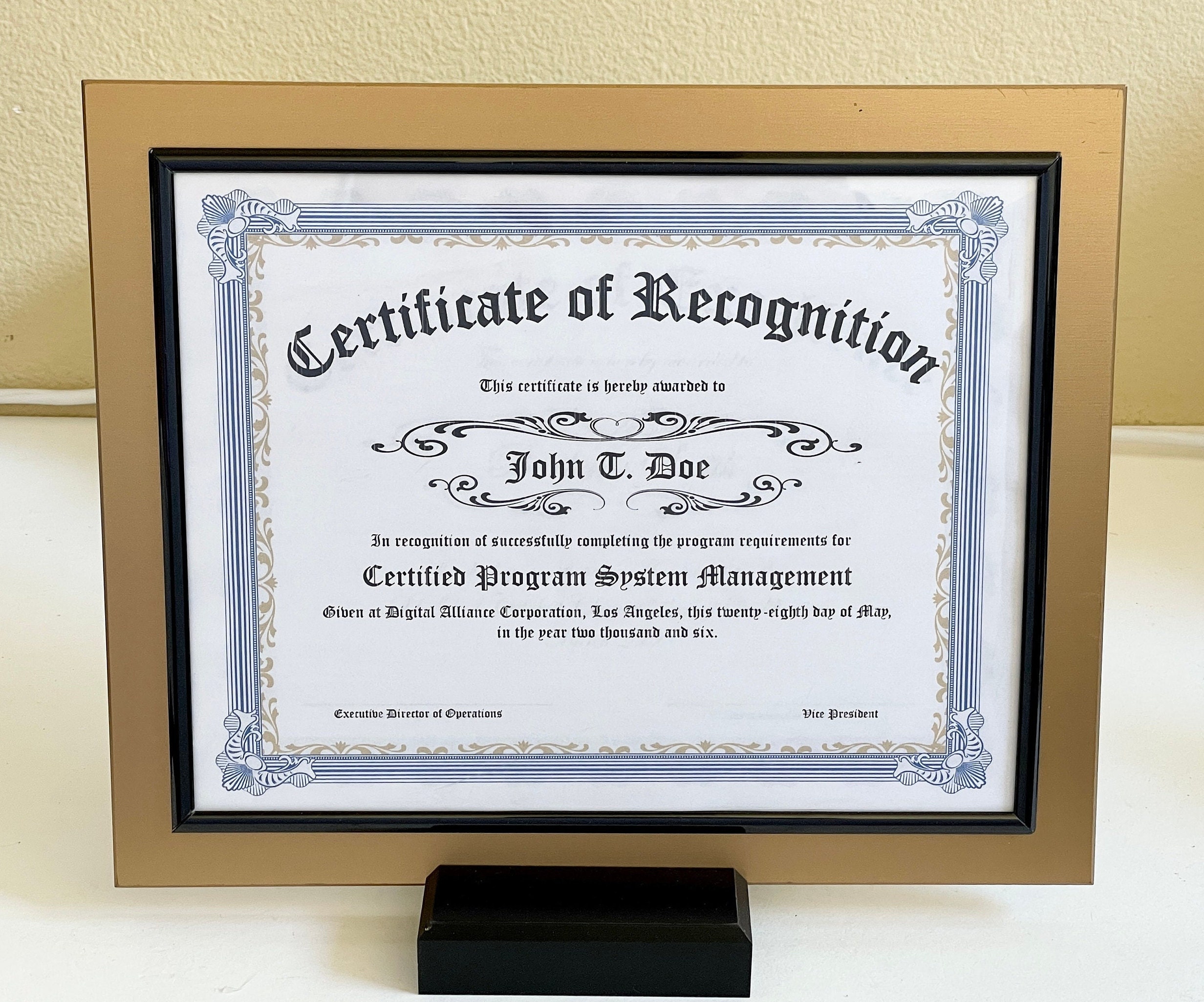 Diploma frame -  Italia