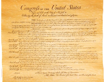 Bill of Rights Replica Poster: Large Size Historical Print (29x23)