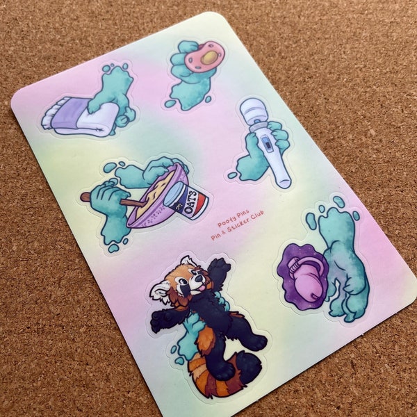 ABDL Adult Sticker Sheet Ghost Hands