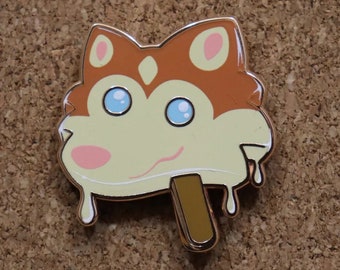 Neapuplitan Melty Pupsicle Melted Popsicle Enamel Pin