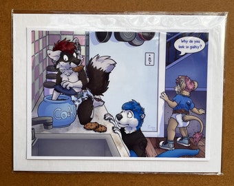 Cookie Thieves 7x5” Print | ABDL Babyfur Agere