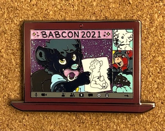 BabCon 2021 #032 Poofy Pins ABDL Babyfur Furry Fursona Enamel Pin