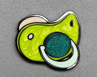 Pacifier Enamel Pin | 4 Color Options | ABDL Agere | Poofy Pins No. 068