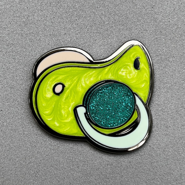 Pacifier Enamel Pin | 4 Color Options | ABDL Agere | Poofy Pins No. 068