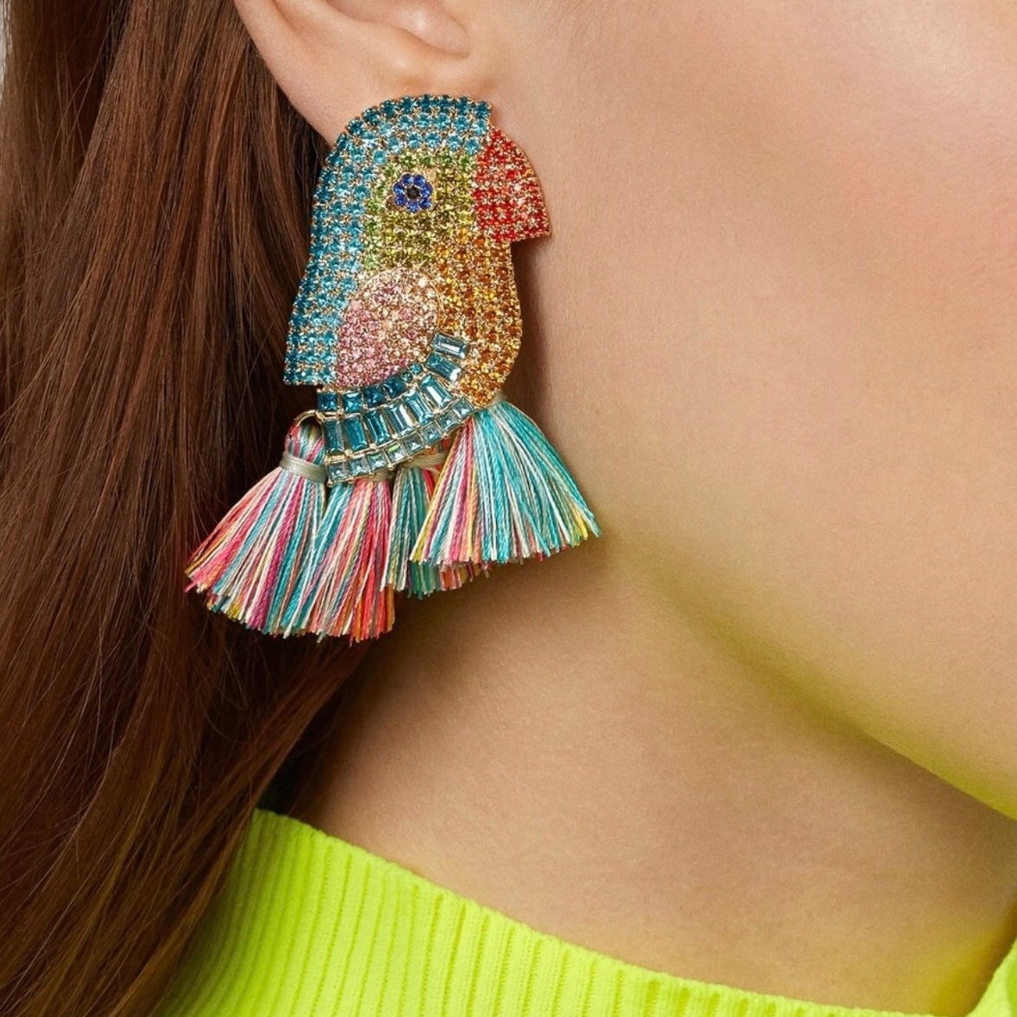 Birds of Paradise Earrings Etsy UK