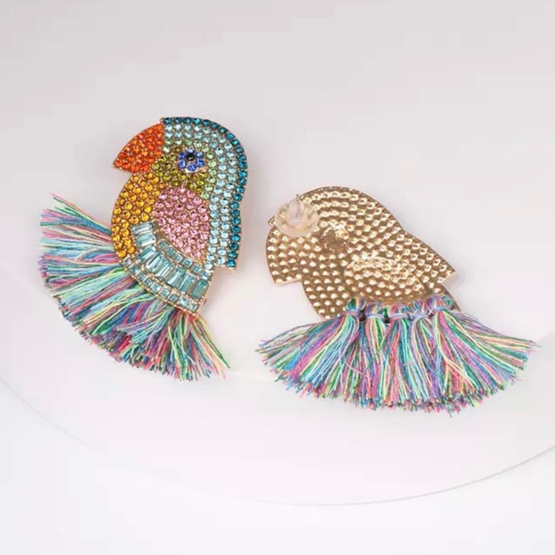 Birds Of Paradise Earrings Etsy