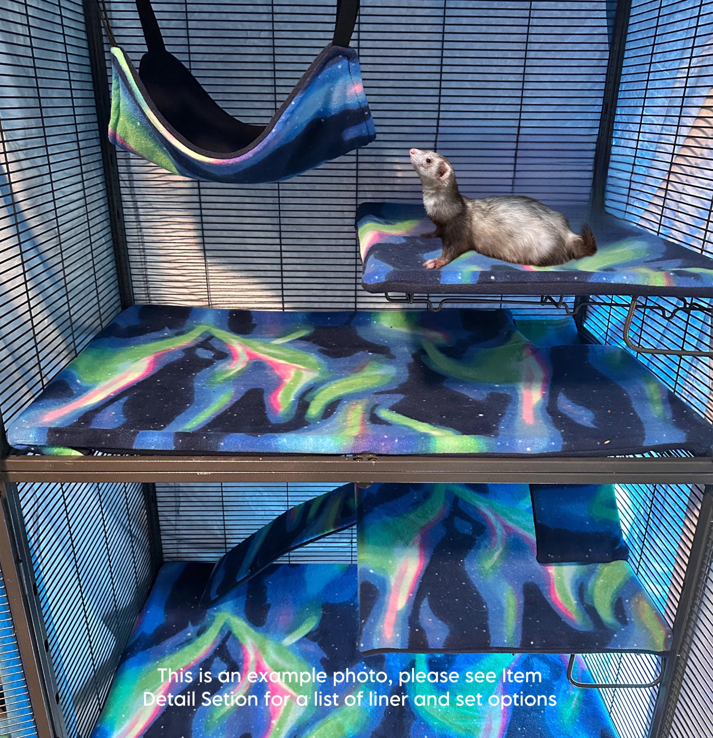 thumbnail image 2 of Large Fleece/Mushroom Print Hammock For Ferret Nation & Critter Nation Cages 2 of 11