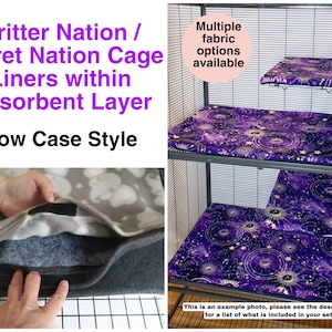 Critter Nation / Ferret Nation Cage Liners with Absorbent Layer / Pillow Case Style Liners