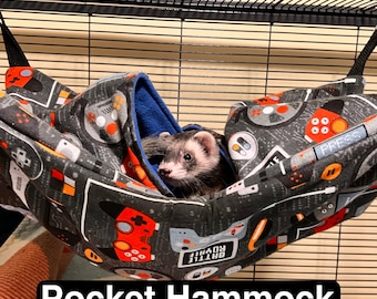 Extra Large Pocket Hammock for Ferrets and other Small Pets