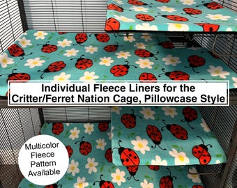 Individual Fleece Liners for the Critter/Ferret Nation Cage, Pillowcase Style
