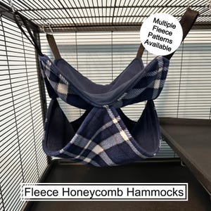 Fleece Honeycomb Hammocks for ferrets, rats, chinchillas and other small pets