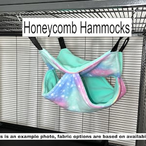 Fleece Honeycomb Hammocks for ferrets, rats, chinchillas and other small pets