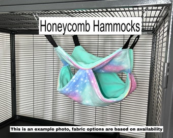 Fleece Honeycomb Hammocks for ferrets, rats, chinchillas and other small pets