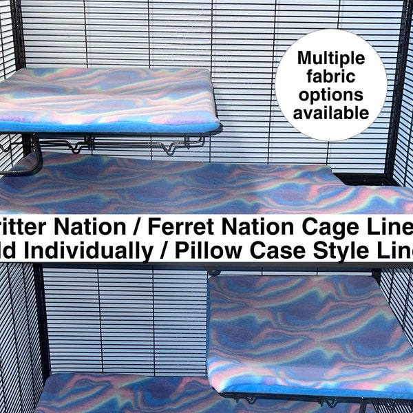 Critter Nation / Ferret Nation Cage Liners sold individually / Pillow Case Style Liners