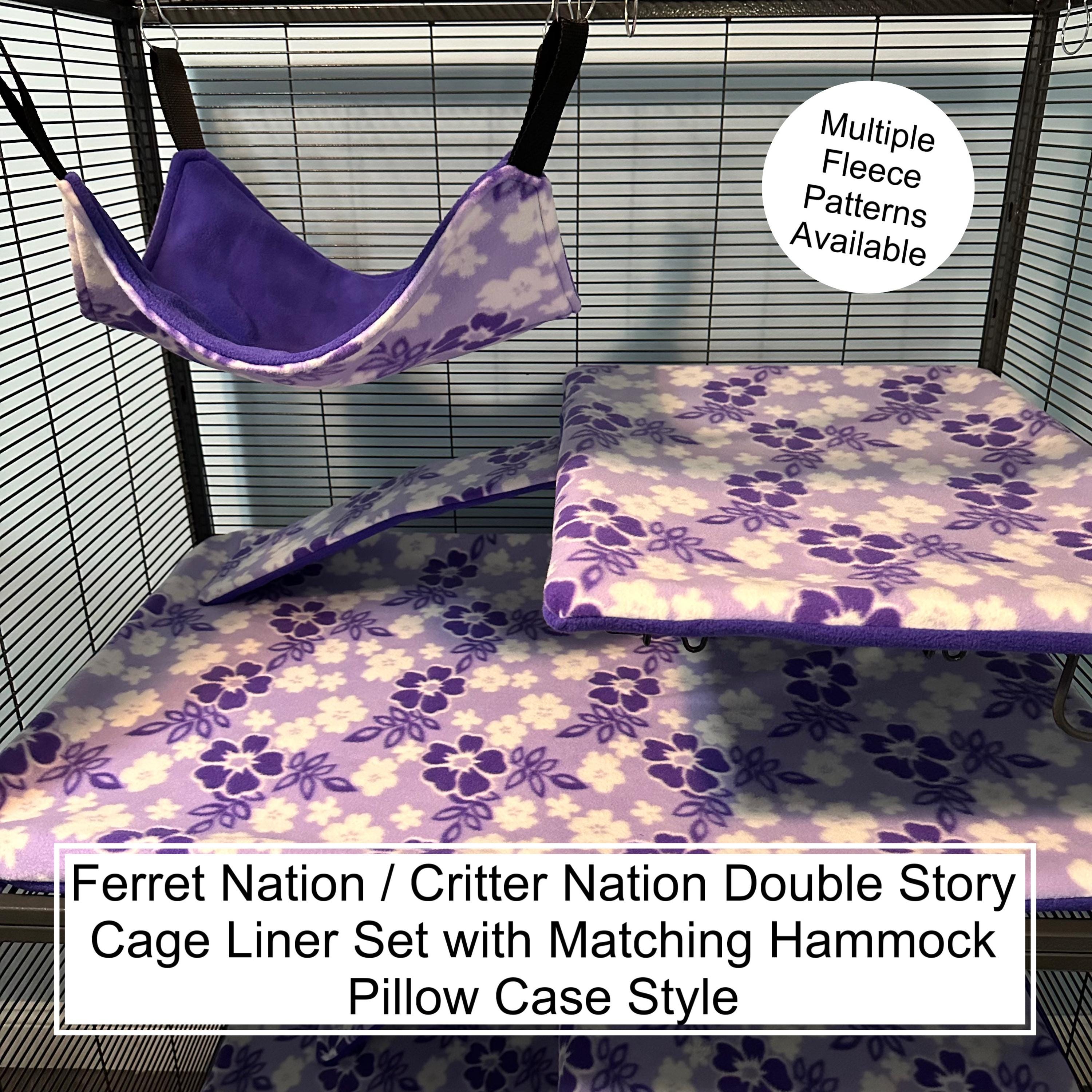 thumbnail image 2 of Large Fleece/Mushroom Print Hammock For Ferret Nation & Critter Nation Cages 2 of 11