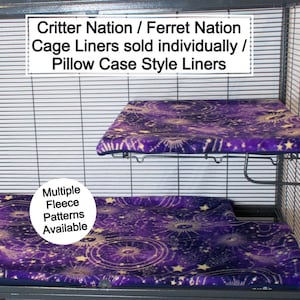 Fleece Cage Liner for Critter/Ferret Nation, Pillowcase Style