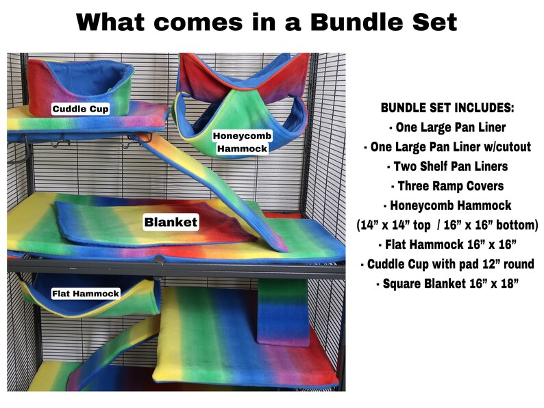 Cage Liner BUNDLE DOUBLE STORY Ferret / Critter Nation Cage Etsy