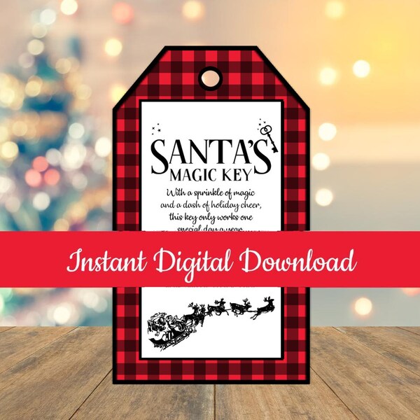 Santa Key - Etsy