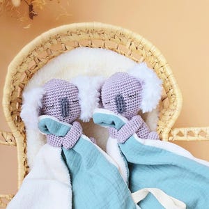 Prendedor de chupeta personalizado Koala Comforter, ideia de presente para recém-nascido, menina ou menino