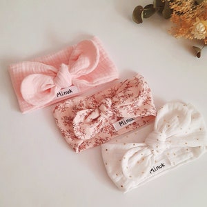 Headband, Bandeau, Turban, Bandeau a nouer, Headband, Double daze, Oeko-Tex, Bio, Différentes tailles