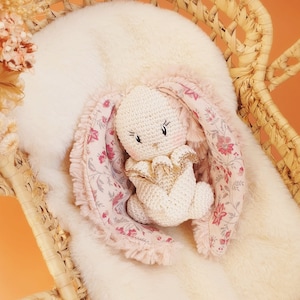 Doudou LAPINOU , Cadeau Naissance bébé, Coloris disponibles image 1