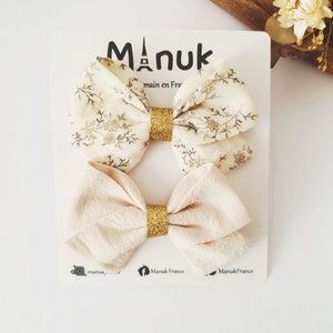 Boho style hair bow, Baby headband, Girl hair clip, Girl gift idea /Girl hair bow barrette, Baby headband, Magic anti-slip barrette,