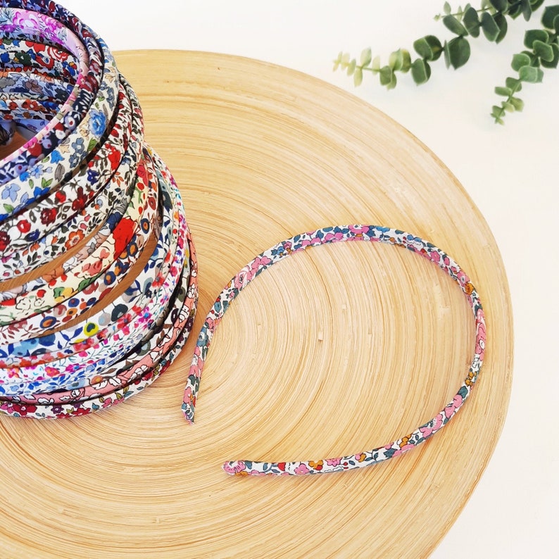 Liberty of London headband, Girl's plastic floral headband, Colors available // Girl's headband, Liberty print headbands, One size image 1