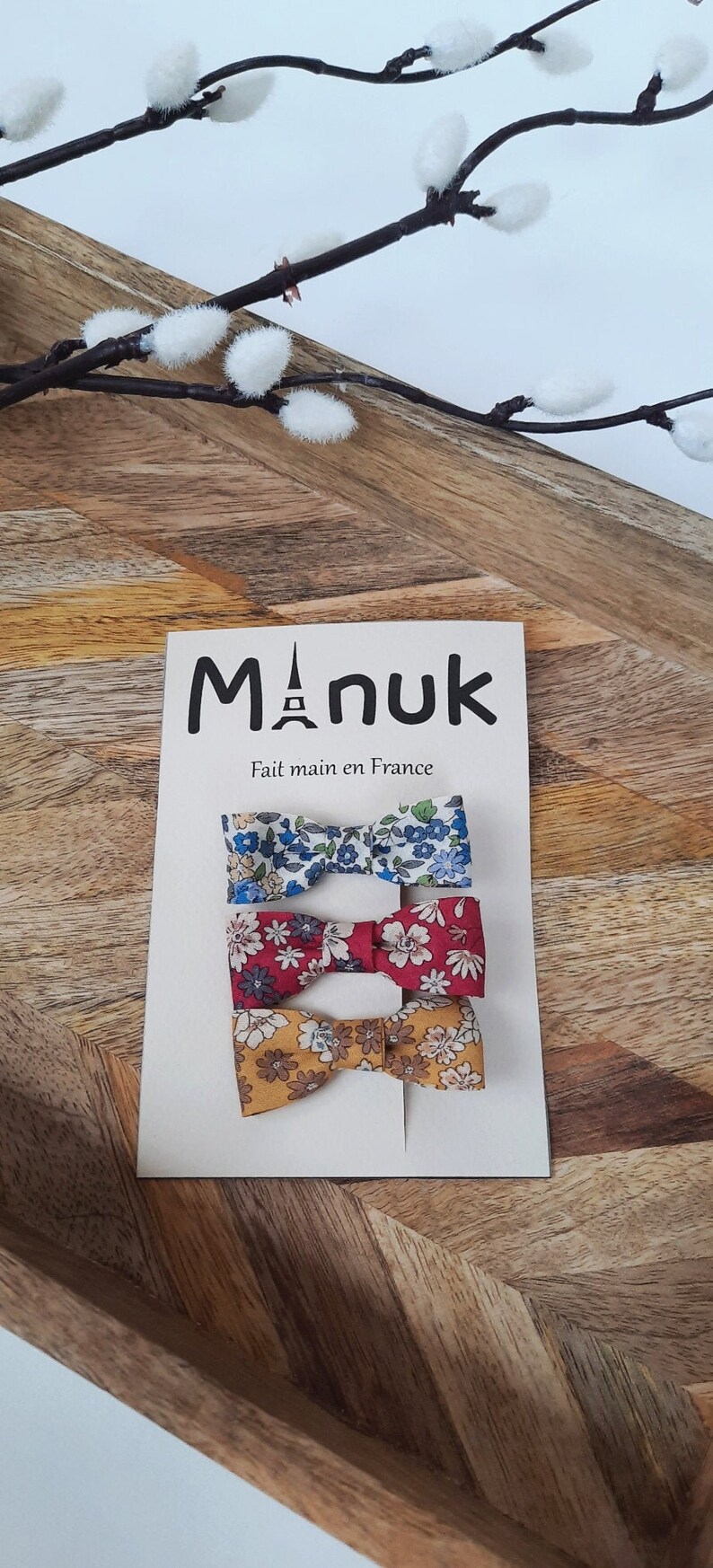 Barrettes Liberty Liberty hair bow Baby girl barrette Hair image 0