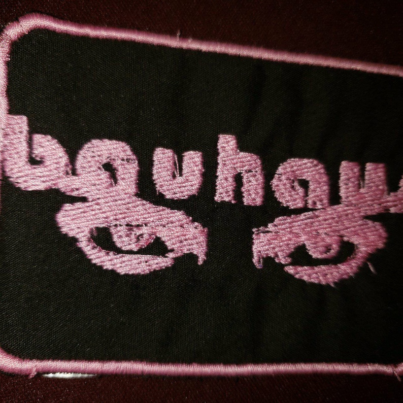 Bauhaus Pink Embroidered Patch