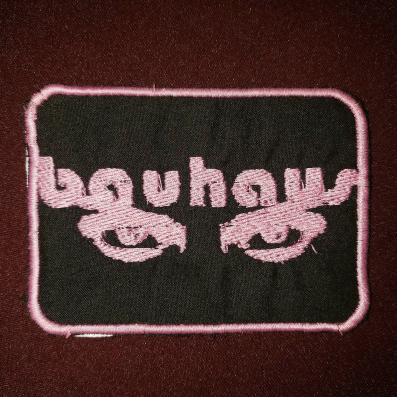 Bauhaus Pink Embroidered Patch