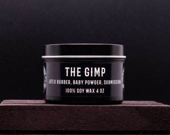 The Gimp Scented Candle - Free Shipping | Latex Rubber | Baby Powder | Submission | Soy Candles | Plant Based | Novelty Candles