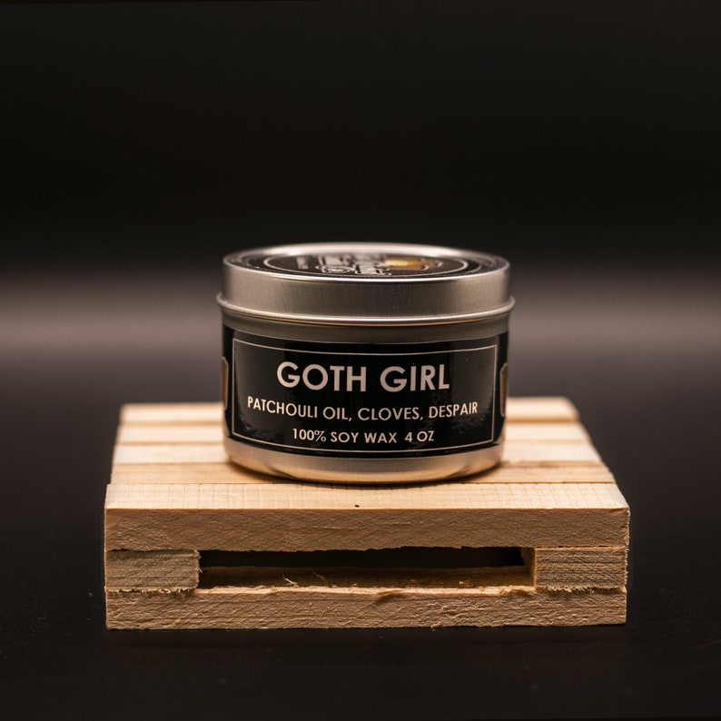 Goth Girl Scented Candle Free Shipping Soy Candles Plant Etsy