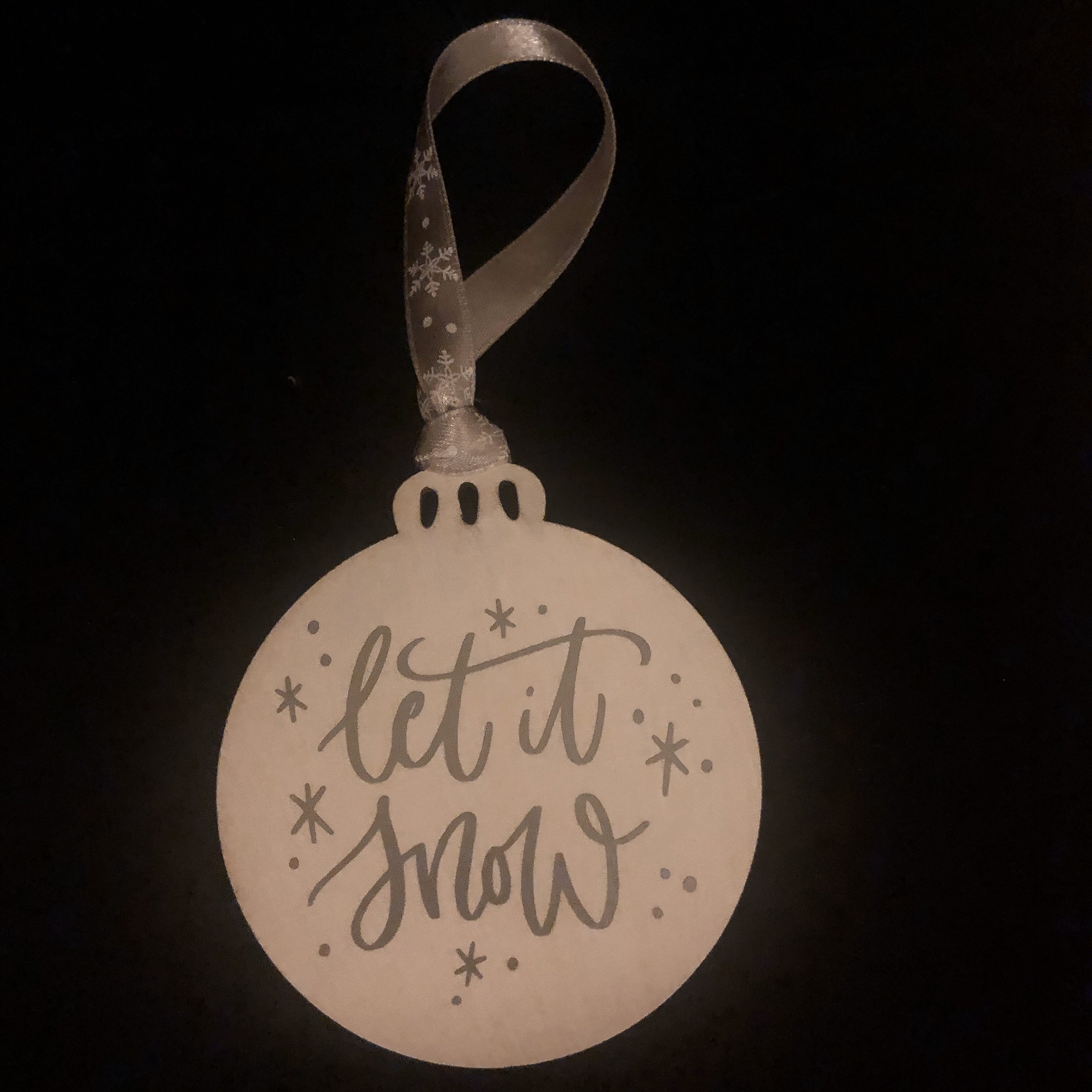 let it snow ornament let it snow ornament