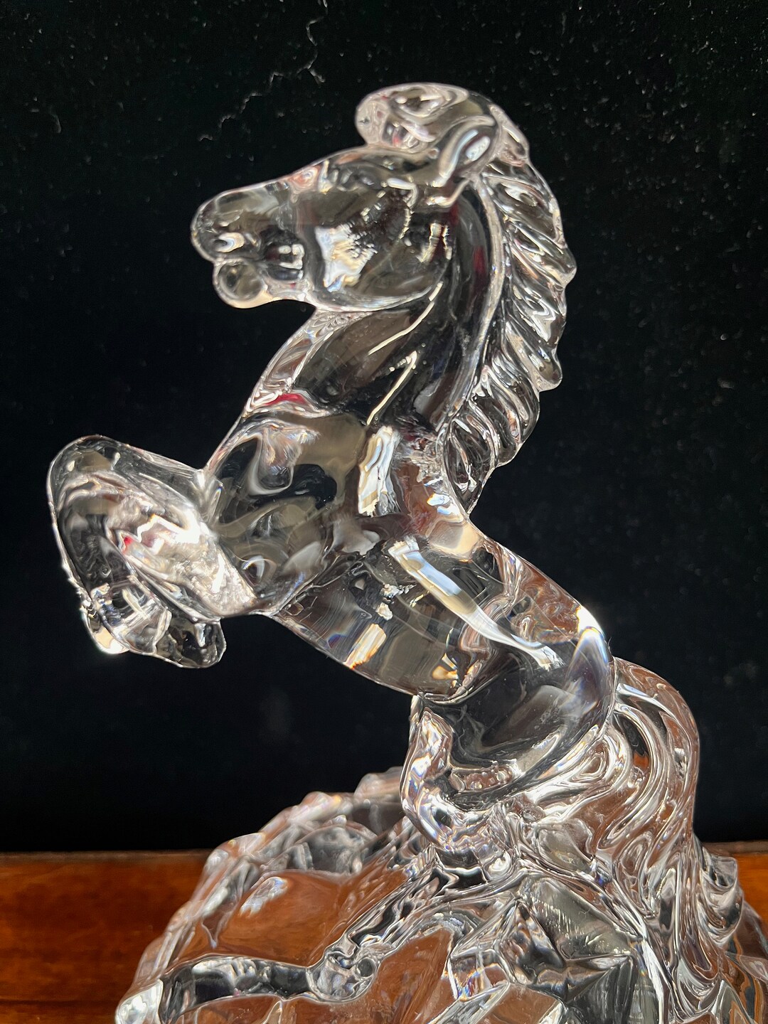 RCR Royal Crystal Rock Rearing Stallion Lead Crystal Ornament - Etsy