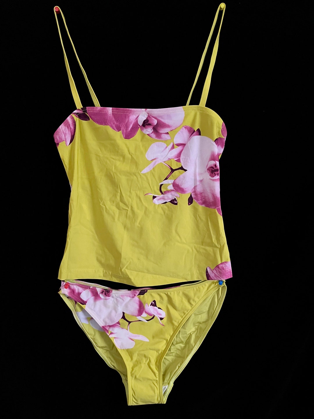 Vintage 2KY Floral Designer Tankini Etsy UK