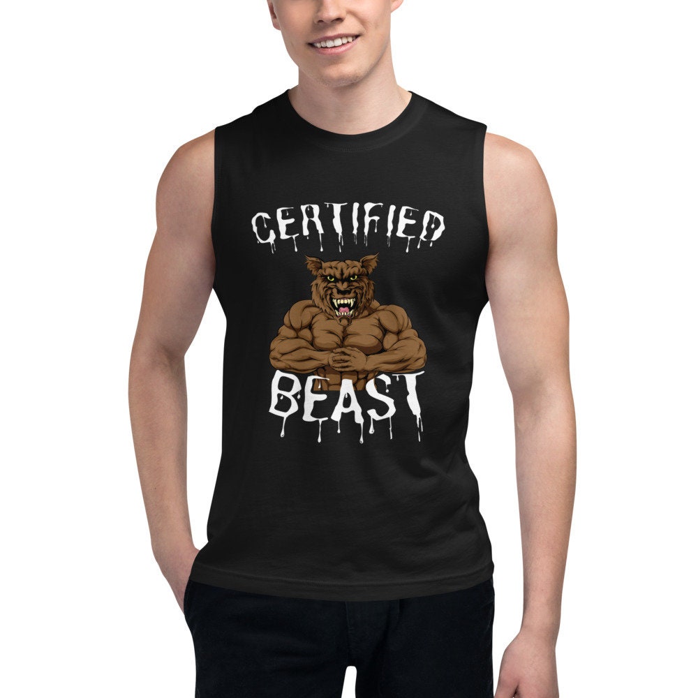 Certified Beast dark Muscle Shirt 