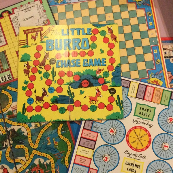 Vintage 1950's and earlier game boards, replacement or for crafts