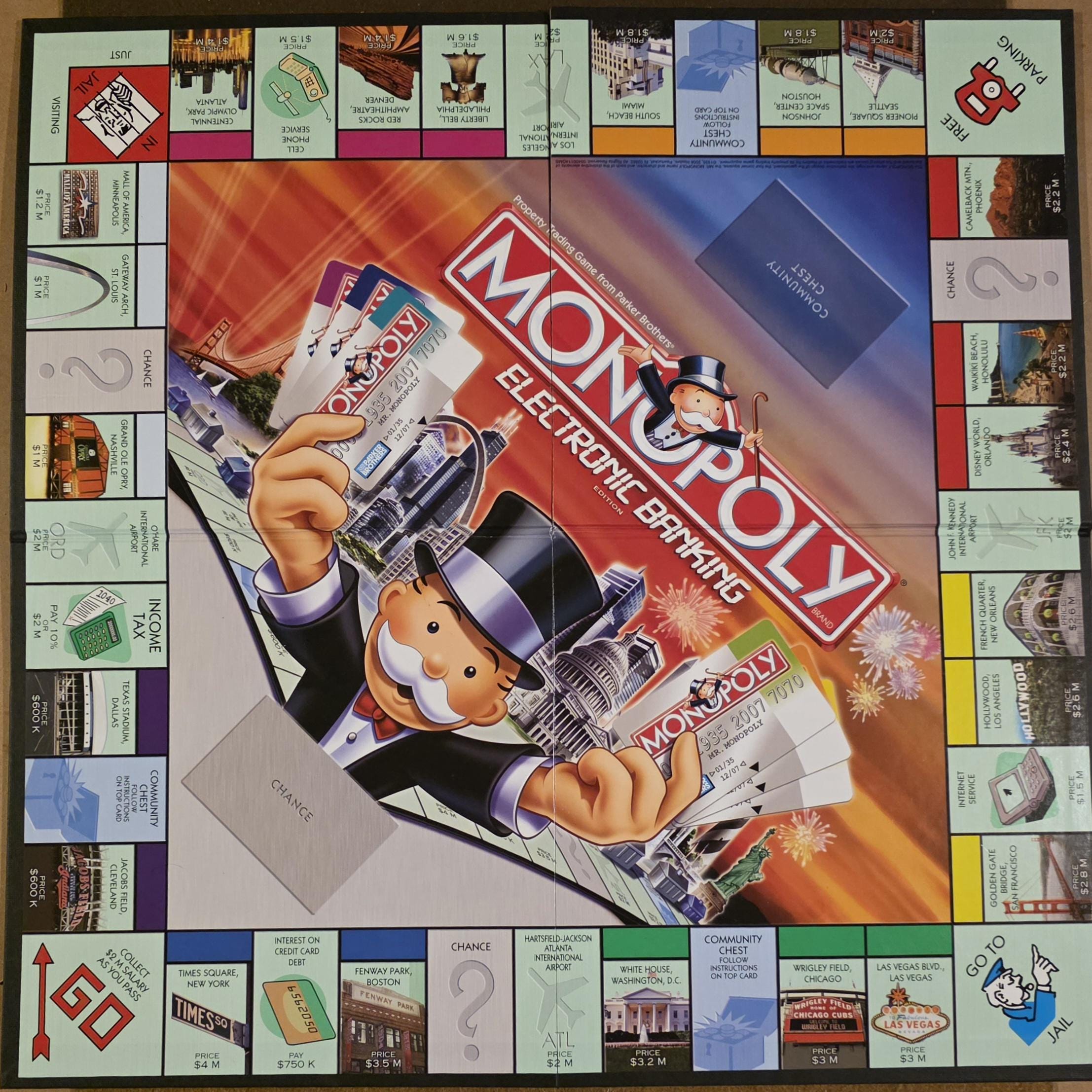 MONOPOLY Variation Game Boards, Various Editions, Various Years