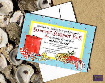 Boil! - Summer Steamer Invitation