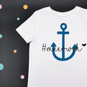 Iron-on image * seasickness * iron-on * desired color * maritime * anchor love